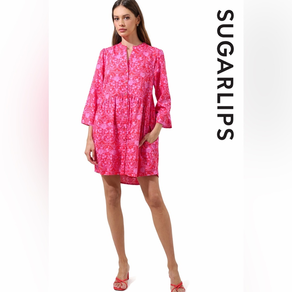 Sugarlips Pink Floral Dress